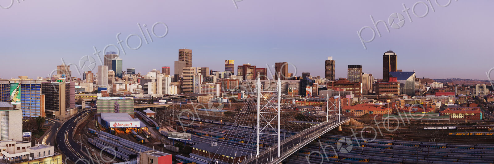 Johannesburg Skyline and Railway Station