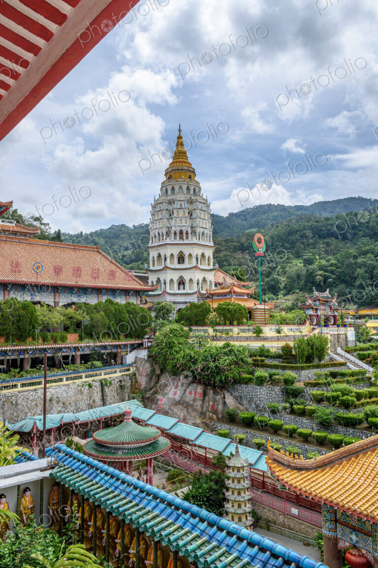 Kek Lok Si Buddhist temple in Georgetown, Penang, Malaysia.