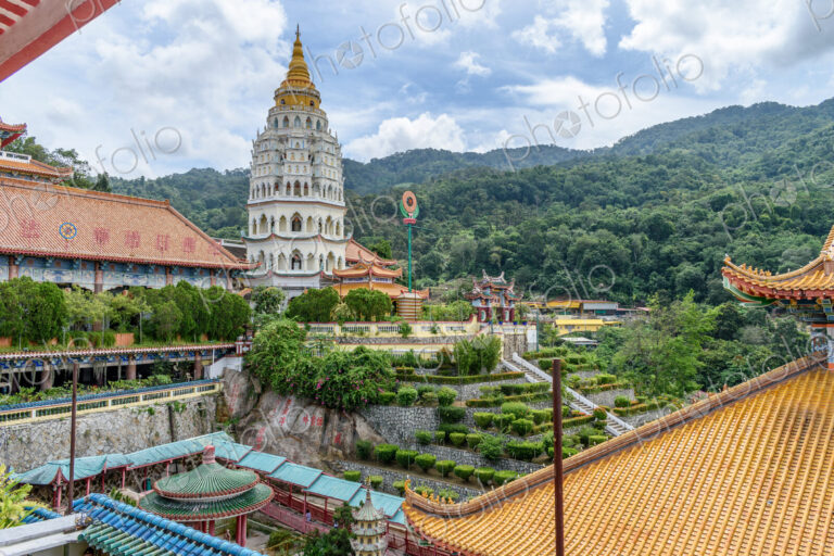 Kek Lok Si Buddhist temple in Georgetown, Penang, Malaysia.
