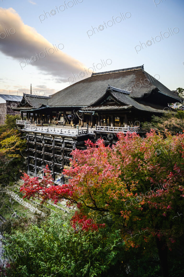 Kiyomizu-dera, a Buddhist temple in eastern Kyoto, Japan.
