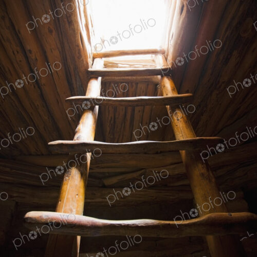Ladder of a Native American Cliff Dwelling Ladder of a Native American Cliff Dwelling