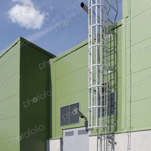 Ladder on Industrial Building