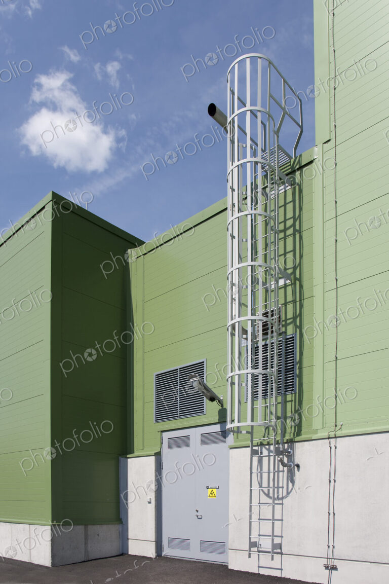 Ladder on Industrial Building