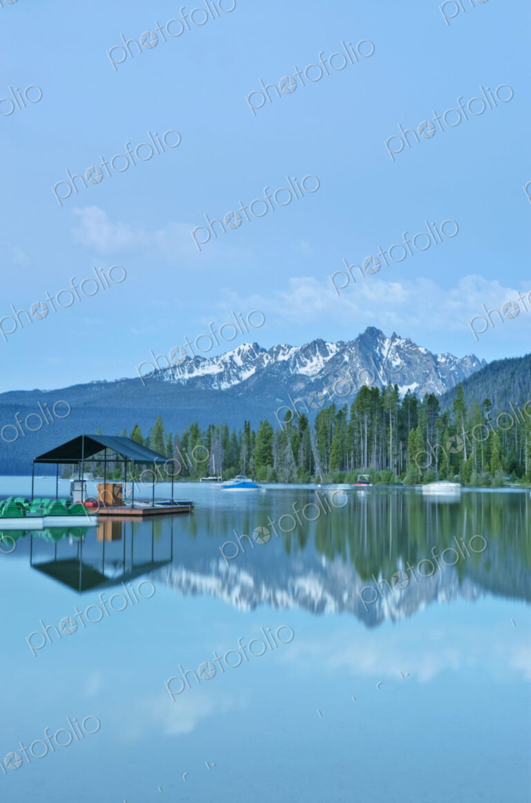 Lakeside Pier at a Lodge Resort