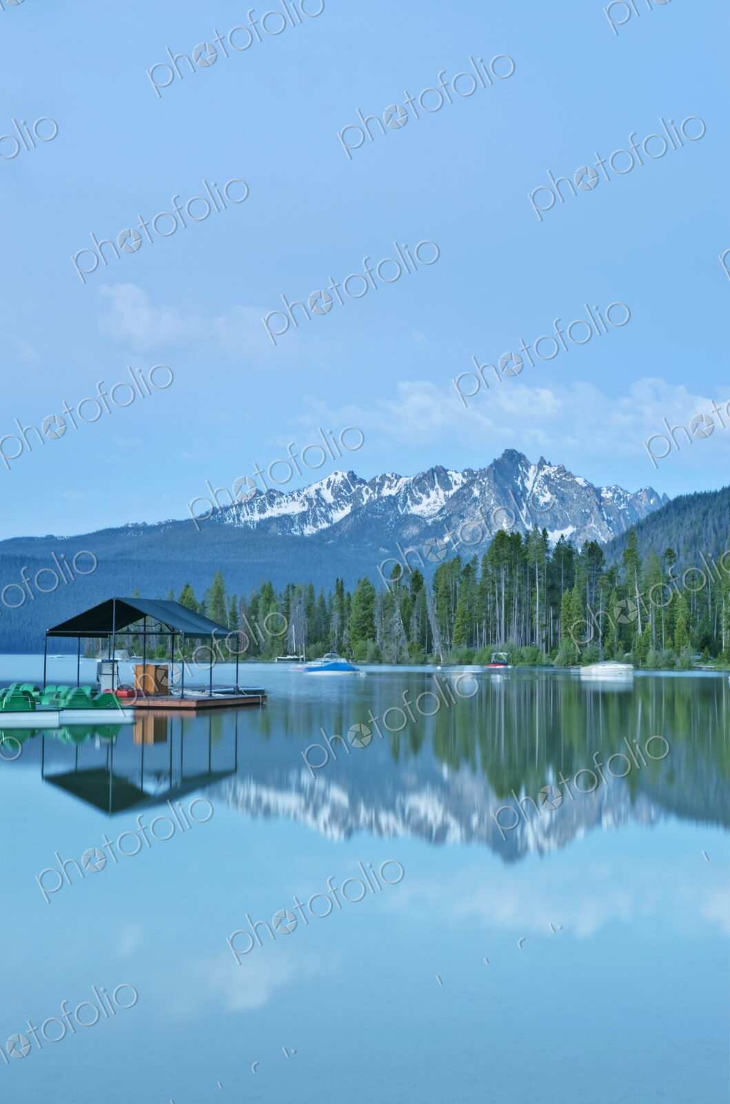 Lakeside Pier at a Lodge Resort