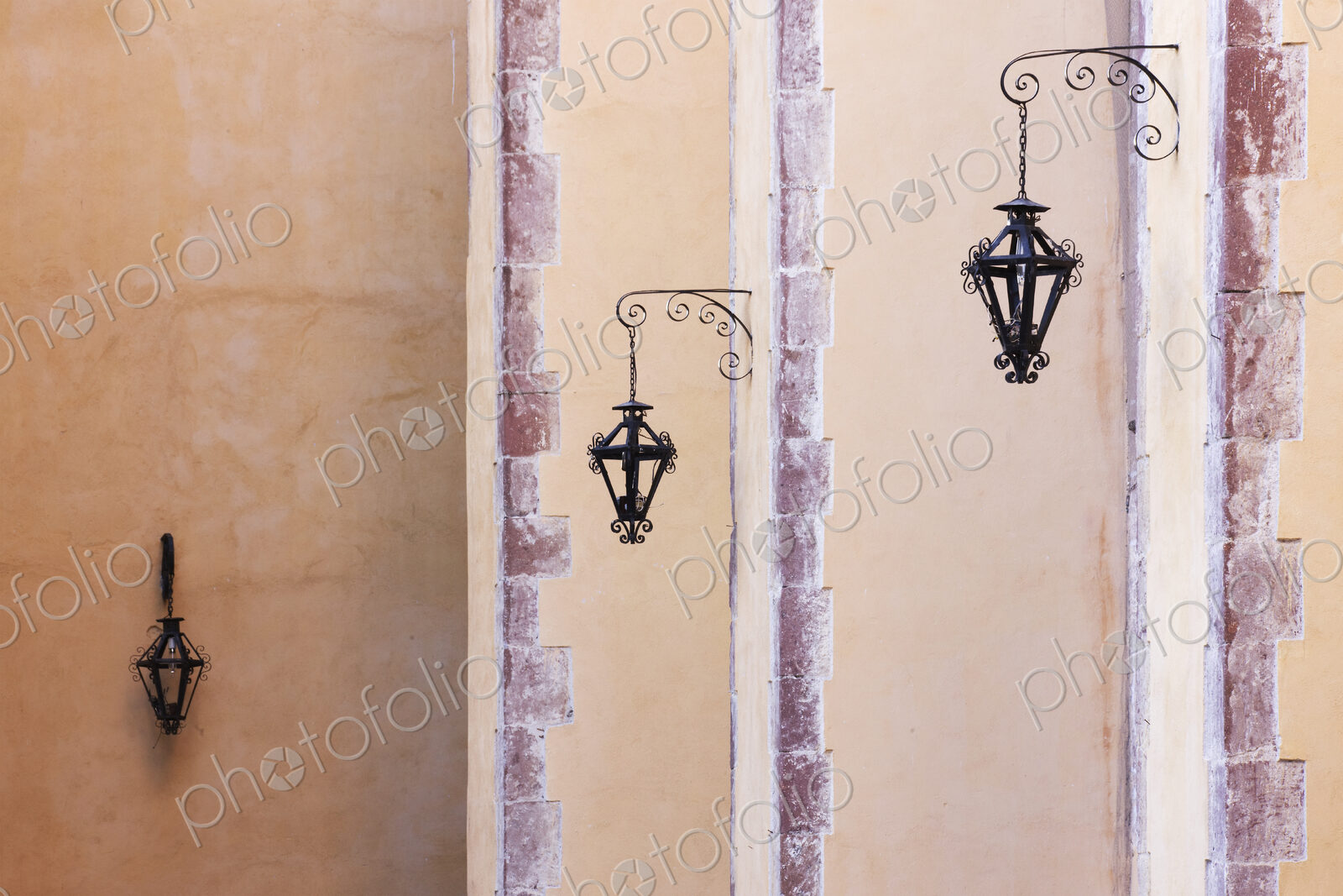 Lanterns on Wall