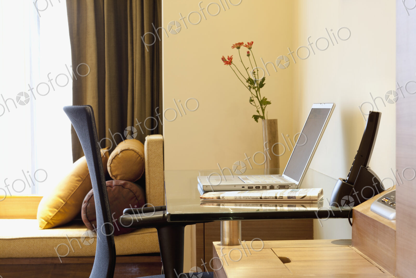 Laptop at a Desk