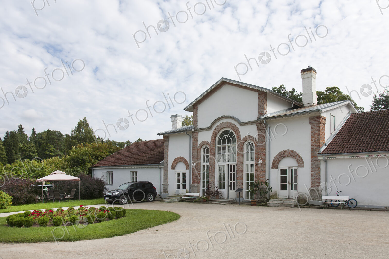 Large Driveway to an Upscale Residence