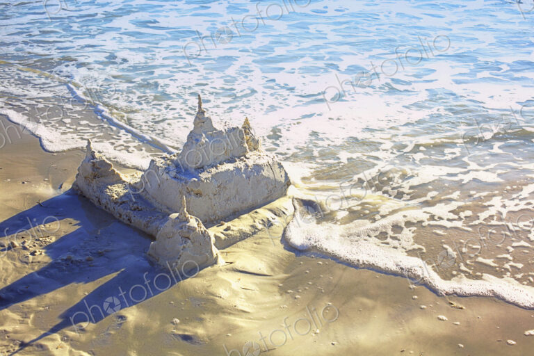 Large Sandcastle on the Beach