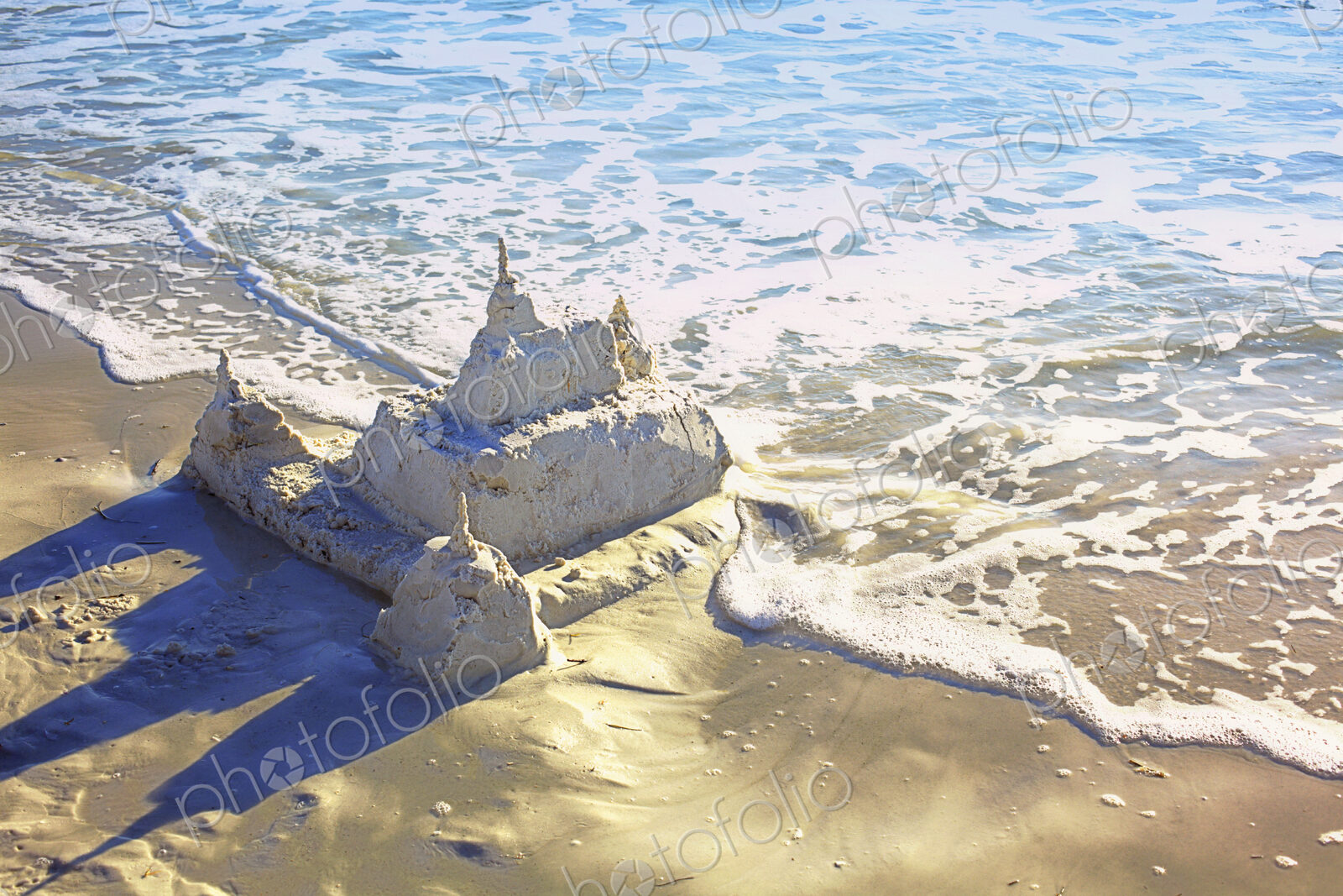 Large Sandcastle on the Beach