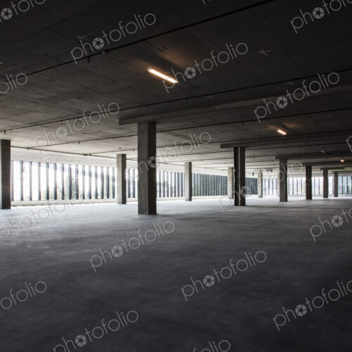 Large empty raw office space.