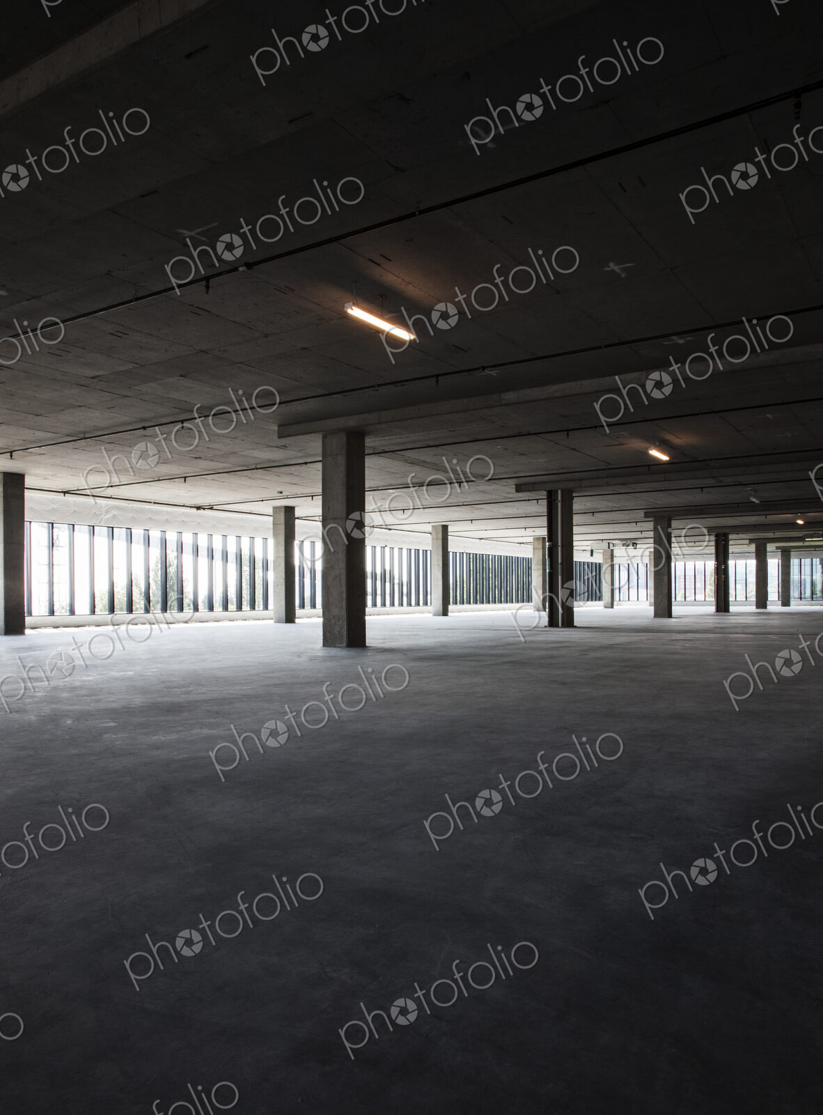 Large empty raw office space.