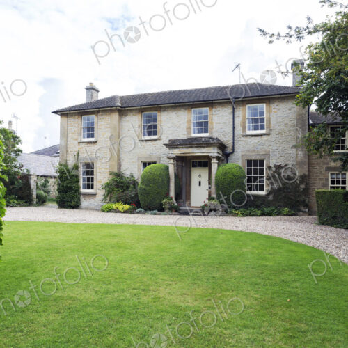 Large front yard of house Large front yard of house