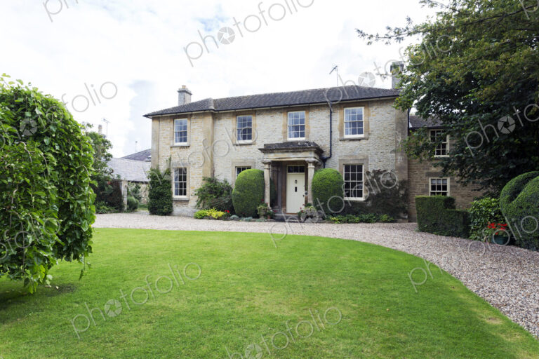 Large front yard of house