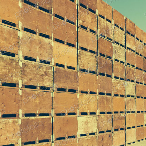 Large stack of fruit boxes for harvesting and storing apples, near Quincy Large stack of fruit boxes for harvesting and storing apples, near Quincy