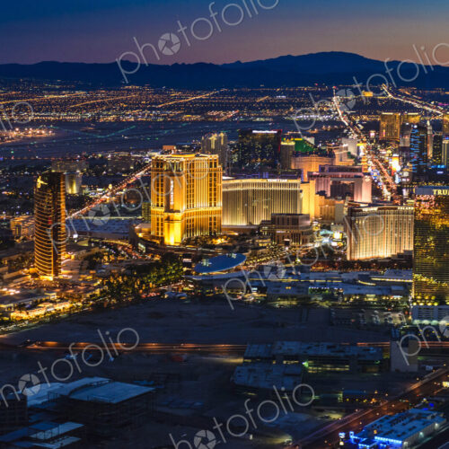 Lask Vegas cityscape at dusk. Lask Vegas cityscape at dusk.