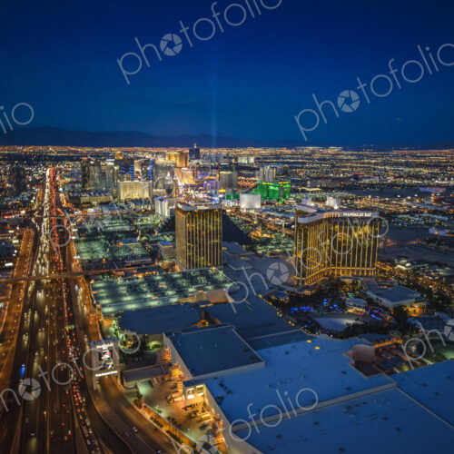 Lask Vegas cityscape at dusk. Lask Vegas cityscape at dusk.