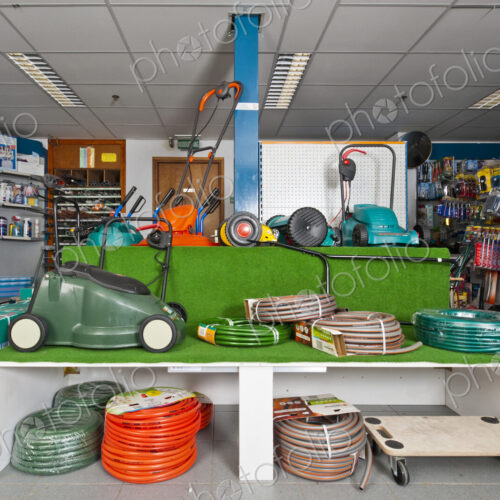 Lawn mowers at hardware store Lawn mowers at hardware store