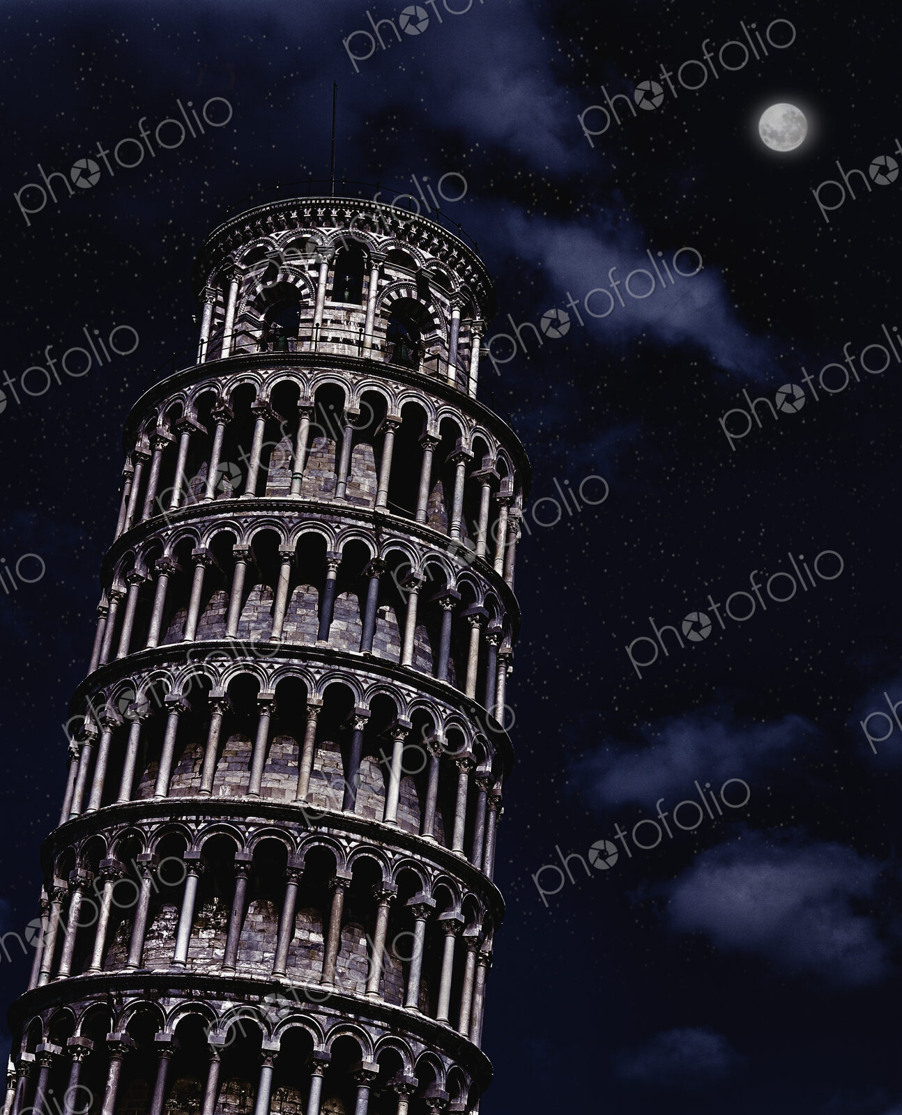 Leaning Tower Of Pisa At Night