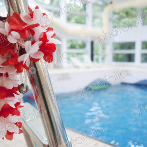 Lei on a Lifeguard Chair