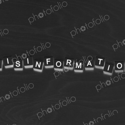 Letter blocks spelling "MISINFORMATION" Letter blocks spelling "MISINFORMATION"