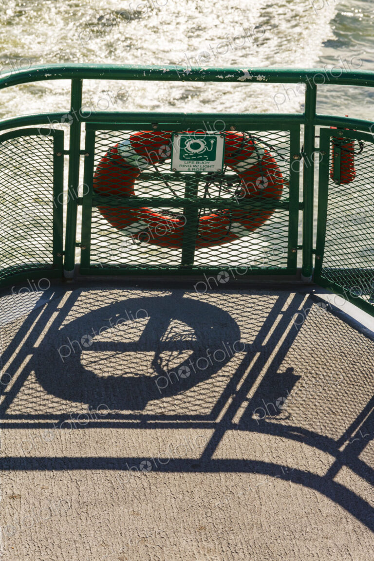Life ring on the Spokane Ferry, Puget Sound