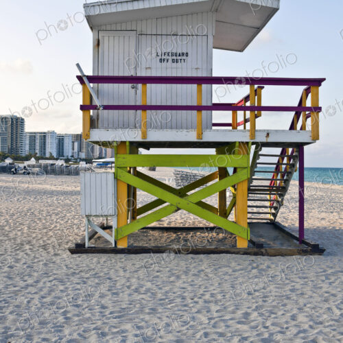 Lifeguard Hut on the Beach Lifeguard Hut on the Beach
