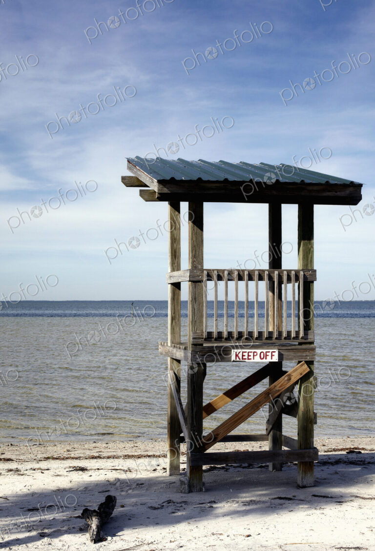 Lifeguard Stand at the Beach