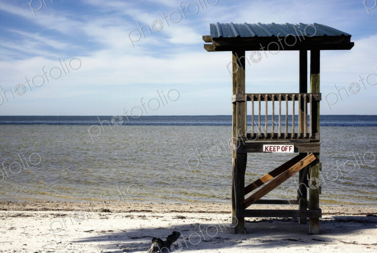 Lifeguard Stand at the Beach