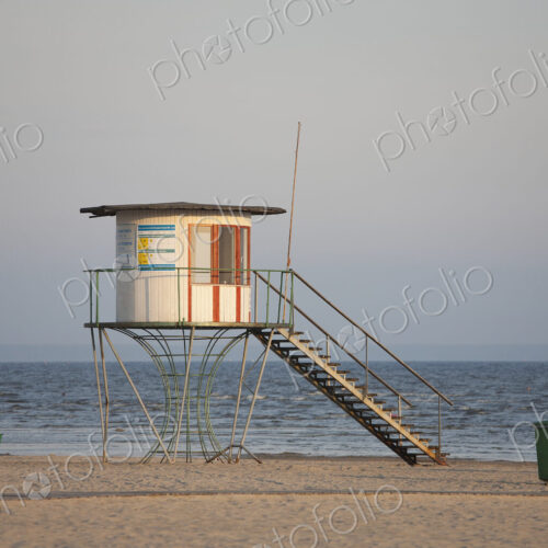 Lifeguard Tower on the Beach Lifeguard Tower on the Beach
