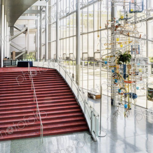 Light and airy atrium of a modern building with marble floors. Light and airy atrium of a modern building with marble floors.