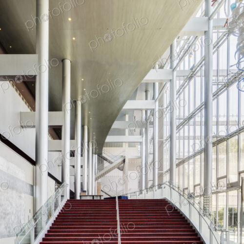 Light and airy atrium of a modern building with marble floors. Light and airy atrium of a modern building with marble floors.