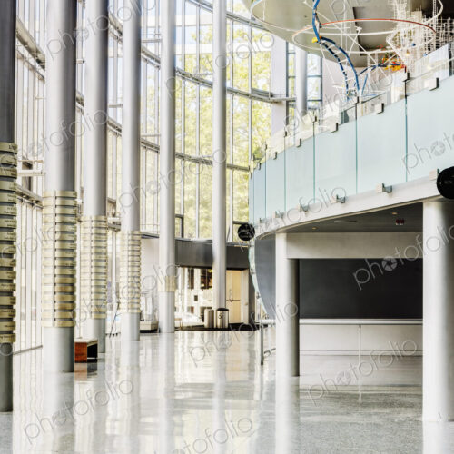 Light and airy atrium of a modern building with marble floors. Light and airy atrium of a modern building with marble floors.