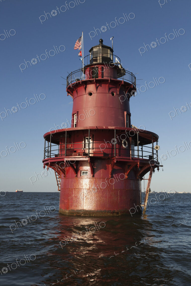 Lighthouse in ocean