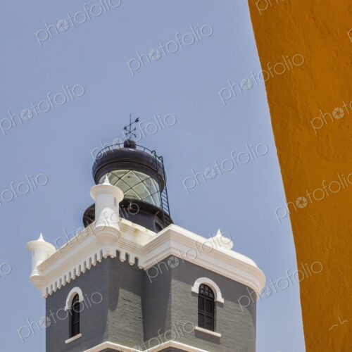 Lighthouse tower at Castillo San Felipe del Morro in Old San Juan, Puerto Rico - a… Lighthouse tower at Castillo San Felipe del Morro in Old San Juan, Puerto Rico - a…