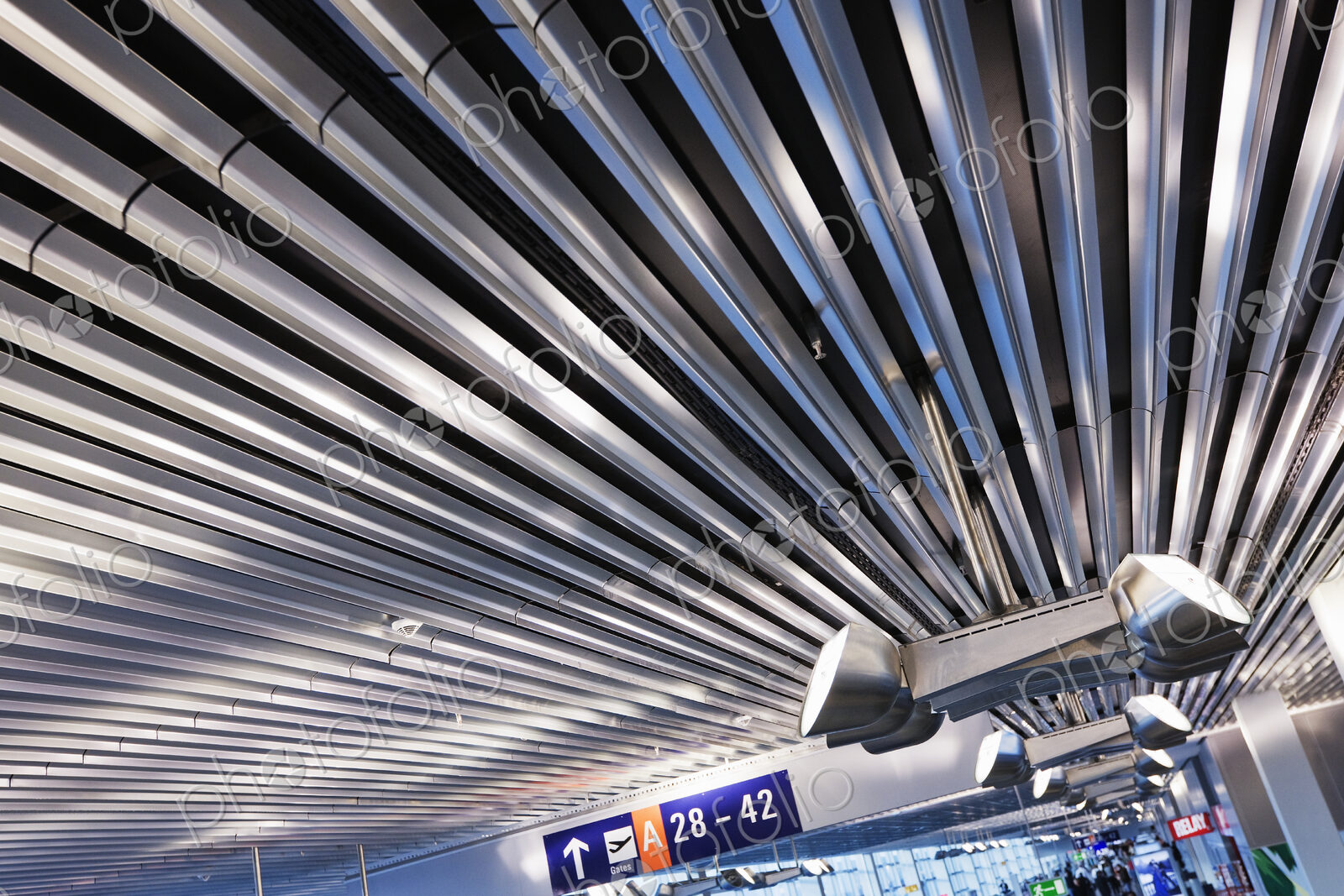 Lighting on Corrugated Style Ceiling