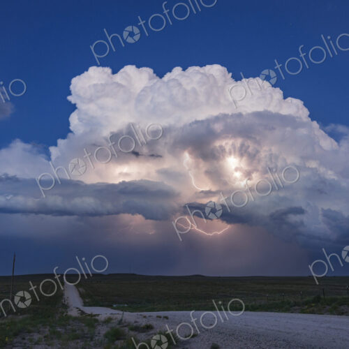 Lightning Show on the Back Side of a Supercell; Lightning Show on the Back Side of a Supercell;