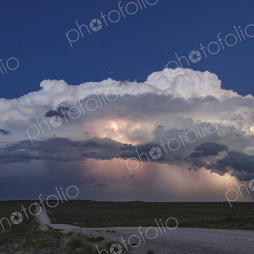 Lightning Show on the Back Side of a Supercell;; Lightning Show on the Back Side of a Supercell;;