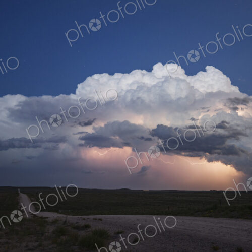 Lightning Show on the Back Side of a Supercell;; Lightning Show on the Back Side of a Supercell;;