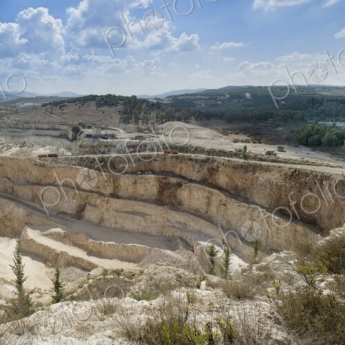 Limestone Quarry in Israel