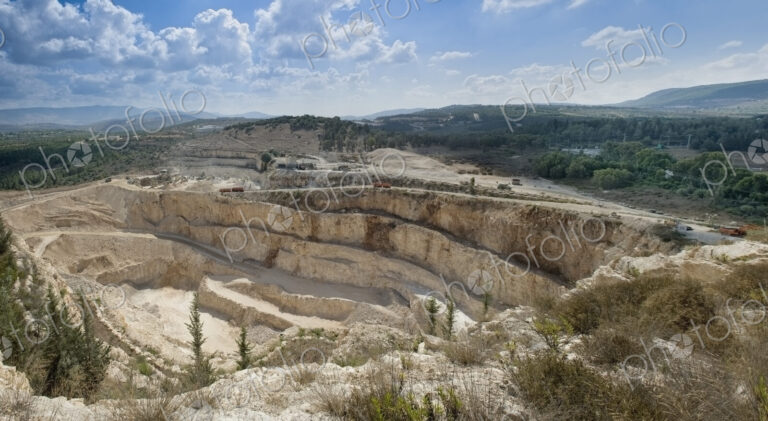 Limestone Quarry in Israel