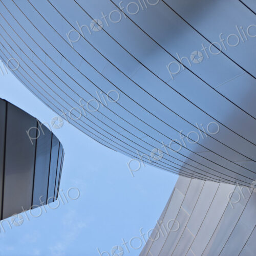 Lined Walls of a Modern Office Building