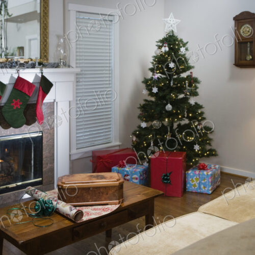 Living Room at Christmas