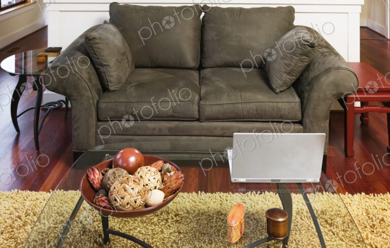 Living Room with Shag Rug