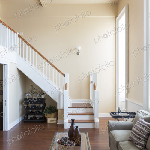 Living room and stairs Living room and stairs