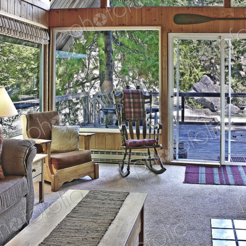 Living room with old-fashioned 1980s style furnishings.