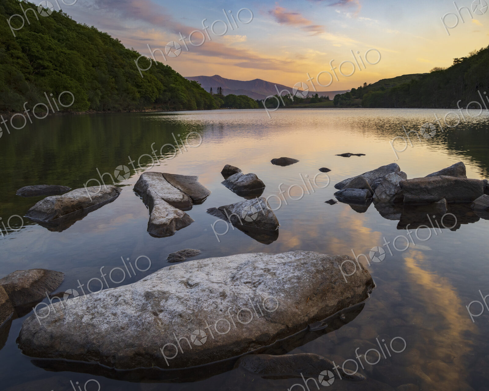 Llyn Cuinwch at Sunset