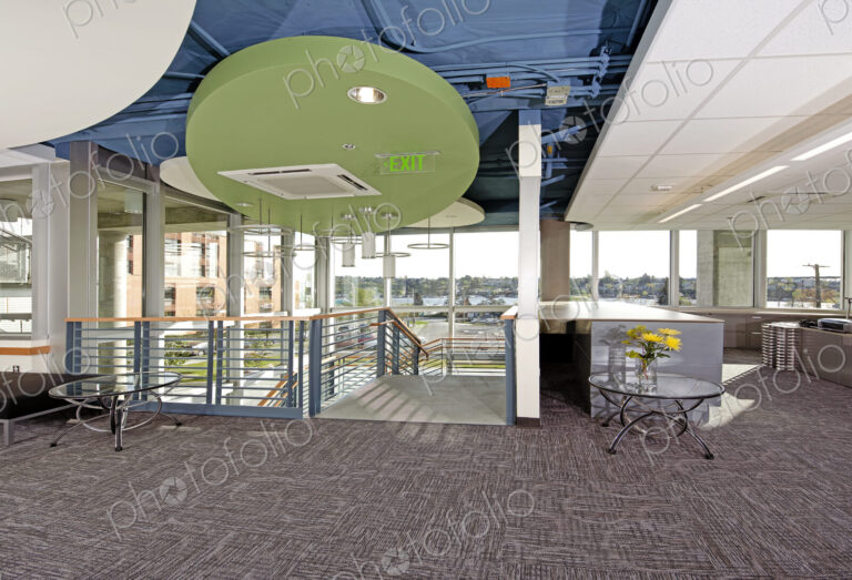 Lobby Seating and Stairs in an Office Building