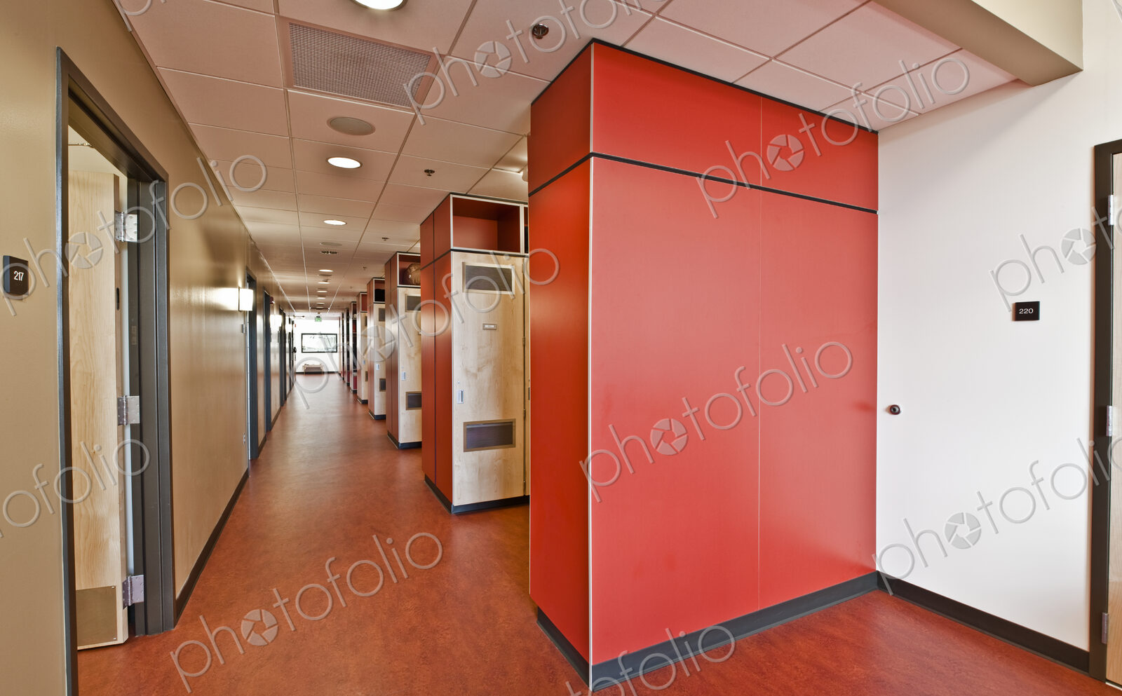 Locker Room in a Fire Station