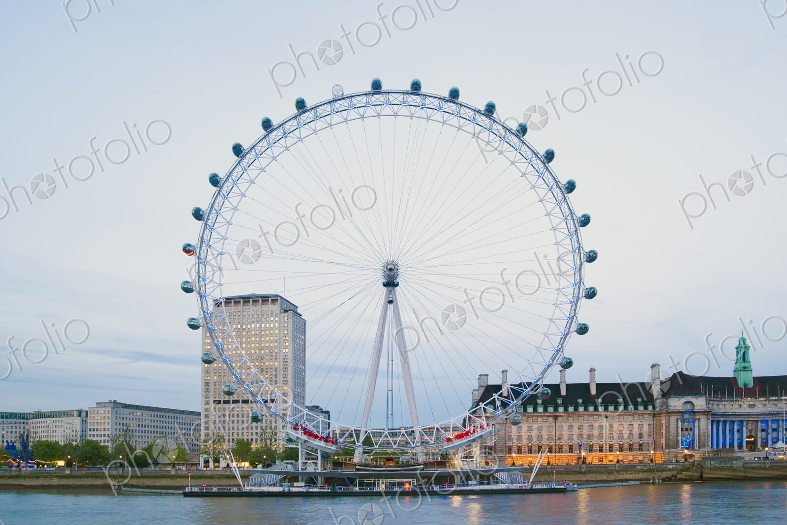 London Eye at Twilight
